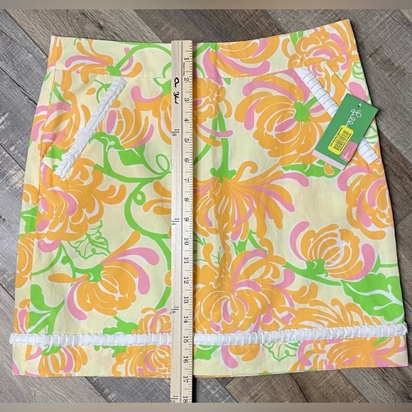 Lily Pulitzer Pineapple What a Wonderful World Martini Skirt NWT Size 4 - Picture 5 of 7